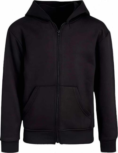 Çocuk Unisex Pamuklu Kapüşonlu Fermuarlı Sweatshirt