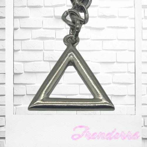 Unisex Üçgen Model Metal Anahtarlık Ve Çanta Süsü