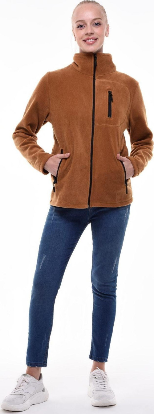 Store Kadın Polar Tam Fermuarlı Outdoor 3 Cepli Spor Polar Ceket KDN-PLR17