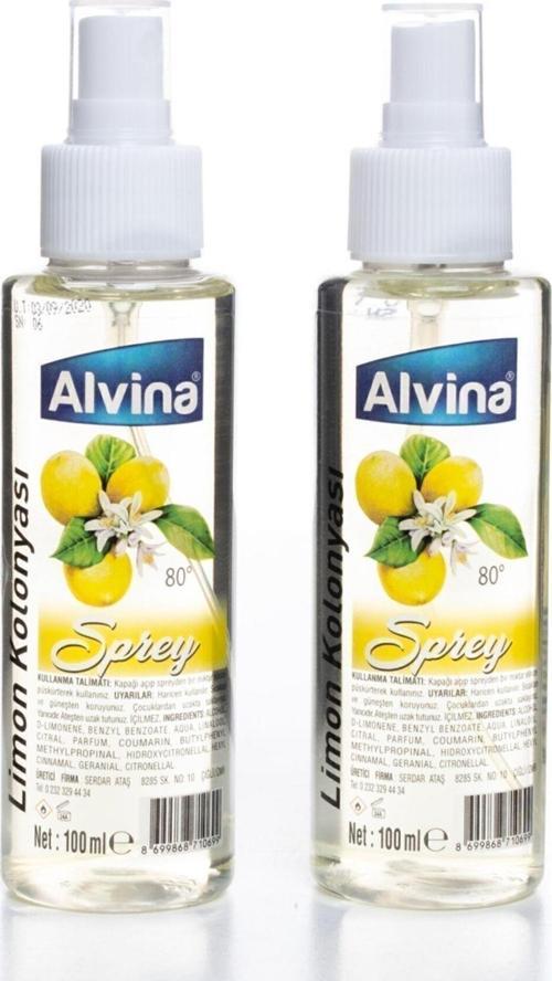 Sprey Limon Kolonyası 80 Derece 100 Mlx2 Adet