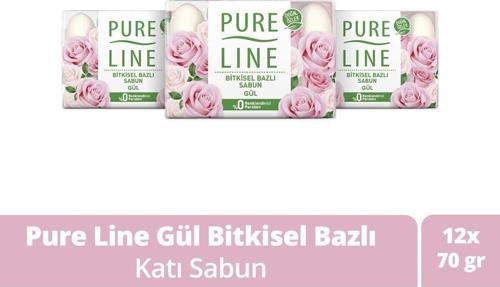 Doğal Özler Ile Bitkisel Bazlı Sabun Gül 70 Gr X12