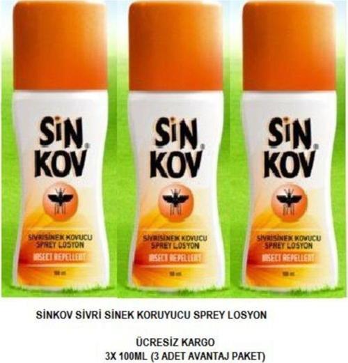 Sivrisinek Kovucu Losyon Sinek Koruyucu Spray 3X100 Ml.