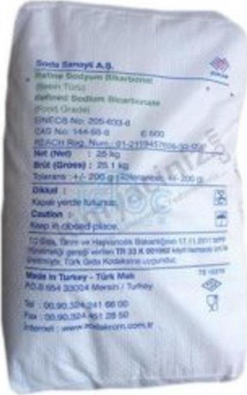 Sodyum Bi Karbonat 25 Kg Çuval Besin Türü
