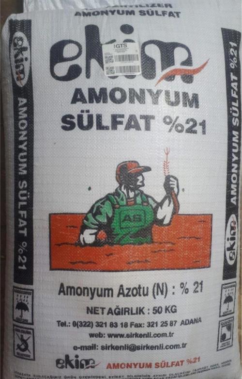 A. Sülfat As Azot Şeker Çim Gübresi 50