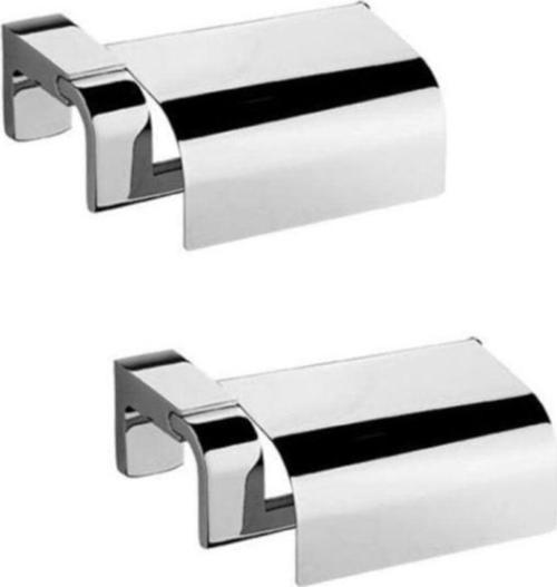 Banyo Premium Kapaklı Tuvalet Kağıtlık 71009 Ikili Paket