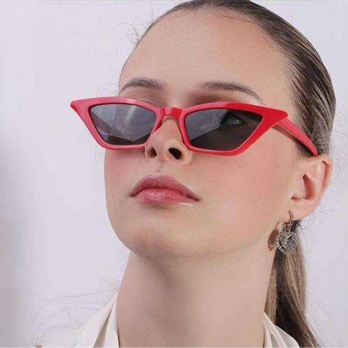 Kadın Rosa Cat Eye Model Kırmızı Güneş Gözlüğü