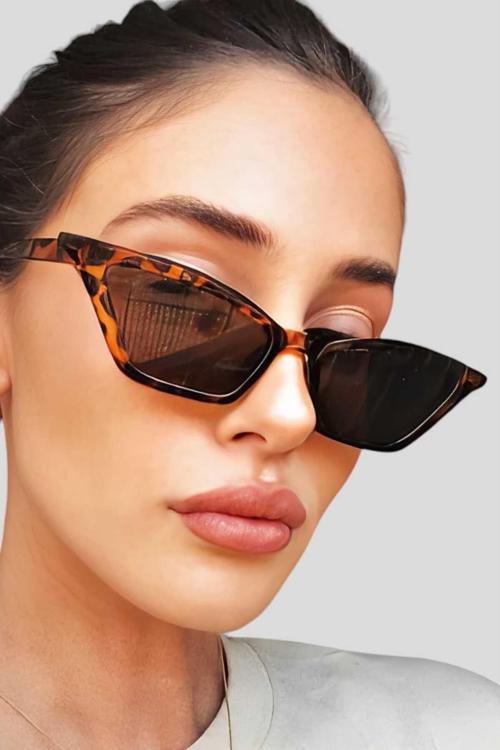Kadın Rosa Cat Eye Model Leopar Çerçeveli Güneş Gözlüğü