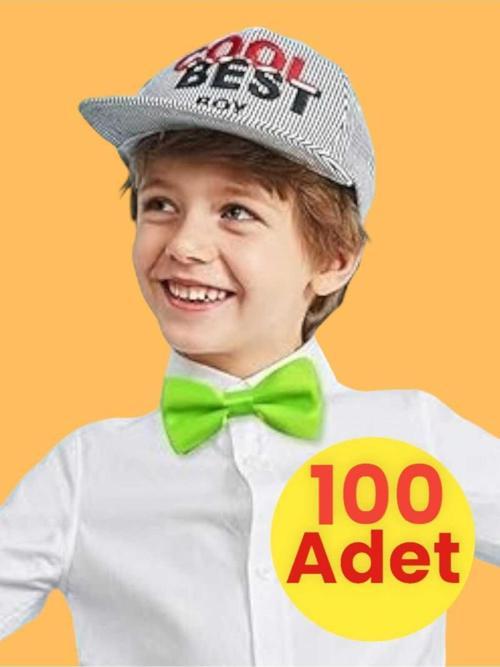 Erkek Çocuk Saten Papyon 100 Adet