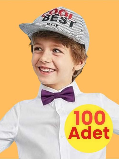 Erkek Çocuk Saten Papyon 100 Adet
