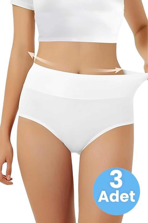 Kadın Dikişsiz Karın Toparlayıcı Slip Külot Korse 3'Lü Set