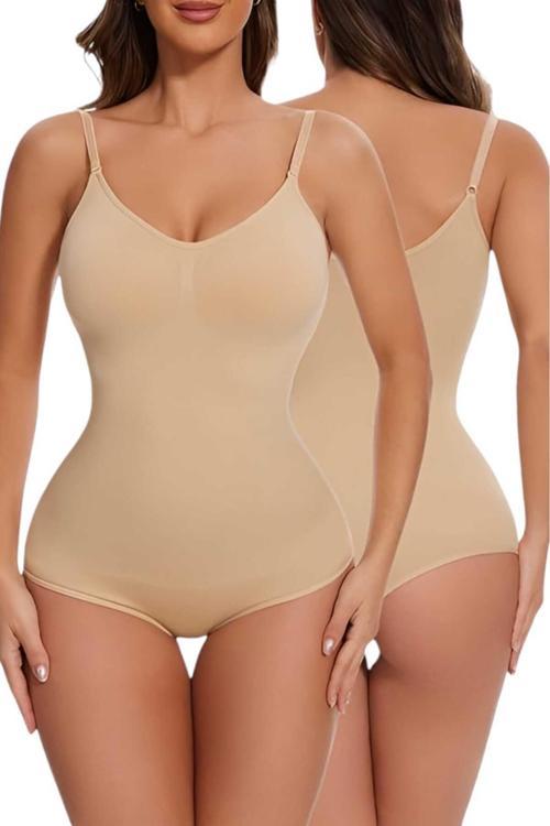 Kadın Dikişsiz Toparlayıcı Ve İnceltici Çıtçıtlı İp Askılı Slip Body  Korse