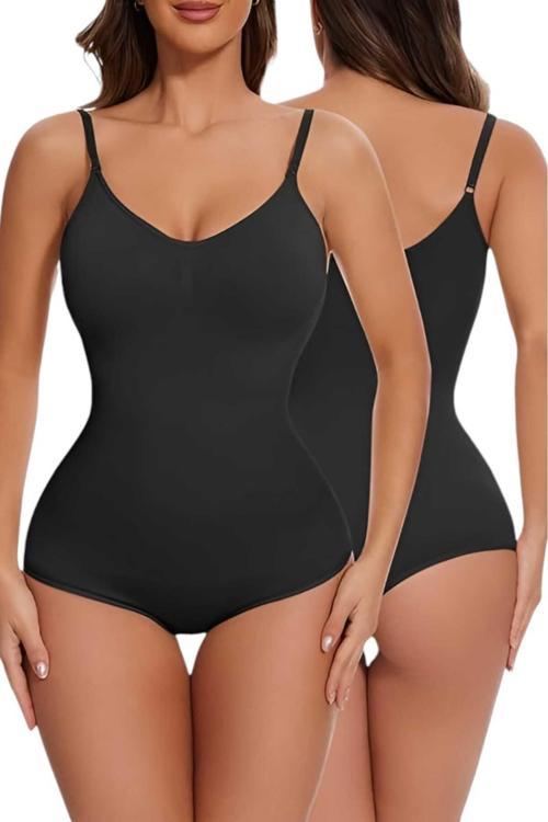 Kadın Dikişsiz Toparlayıcı Ve İnceltici Çıtçıtlı İp Askılı Slip Body  Korse