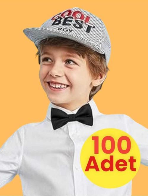 Erkek Çocuk Saten Papyon 100 Adet