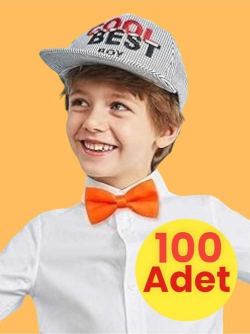 Erkek Çocuk Saten Papyon 100 Adet