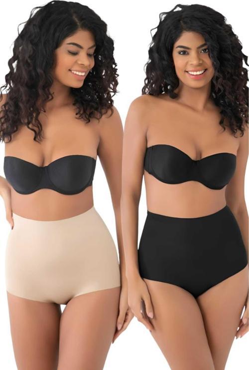 Kadın Lazer Kesim  İnceltici Ve Toparlayıcı  Slip Külot Korse 2'Li Set
