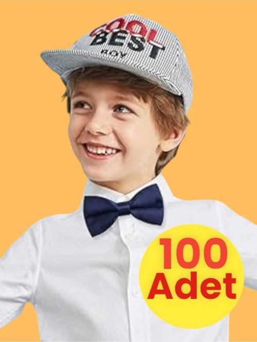 Erkek Çocuk Saten Papyon 100 Adet