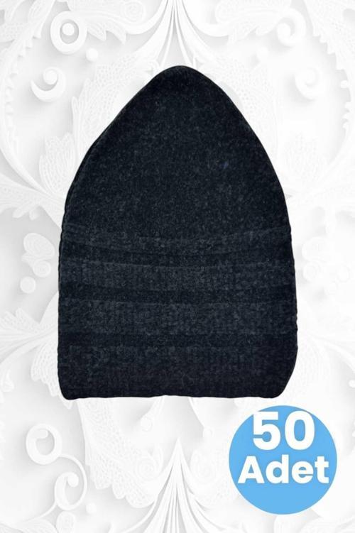 50'Li Kadife Takke Kaliteli Namaz Takkesi