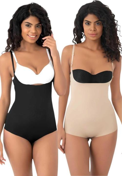Kadın Lazer Kesim İnceltici Ve Toparlayıcı Göğüs Altı Askılı Body Korse 2'Li Set