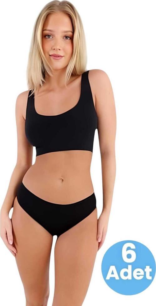 Kadın Pamuklu Penye Süprem Kumaş Bikini Külot Kadın Bikini Külot 6 Adet