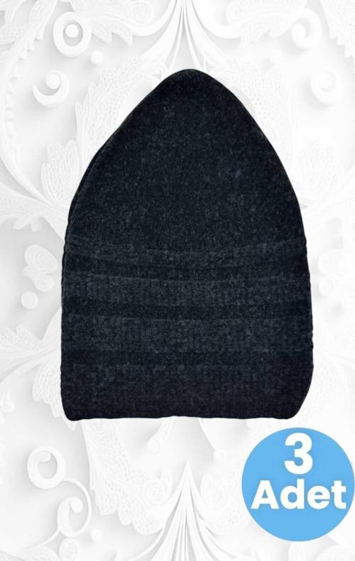 3'Lü Kadife Takke Kaliteli Namaz Takkesi