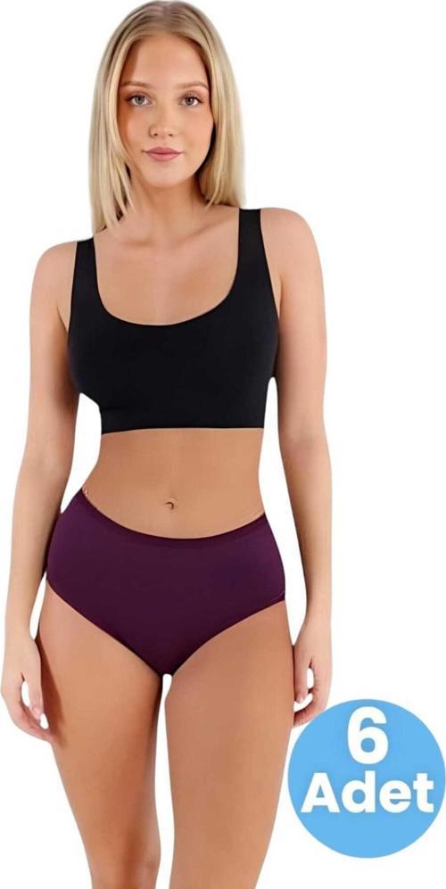 Kadın Pamuklu Penye Süprem Kumaş Bato Külot Kadın Bato Külot 6 Adet