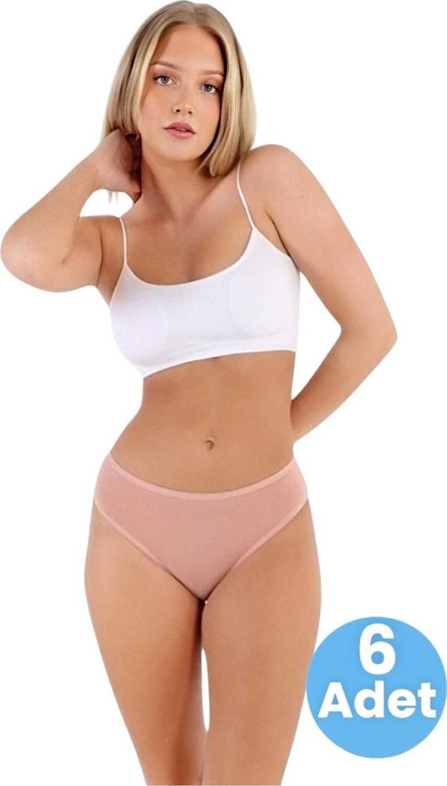 Kadın Pamuklu Penye Süprem Kumaş Bikini Külot Kadın Bikini Külot 6 Adet