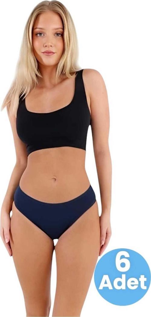 Kadın Pamuklu Penye Süprem Kumaş Bikini Külot Kadın Bikini Külot 6 Adet