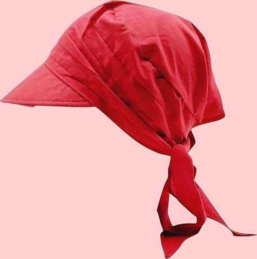 Kadın Safari Bağlamalı Siperli Bandana Plaj Şapkası