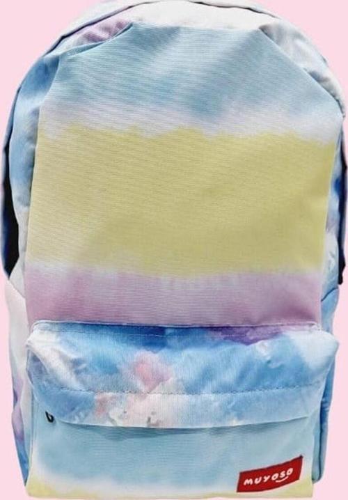 Unisex Black Pink Gradyan Renkli Sırt Çantası Okul Çantası
