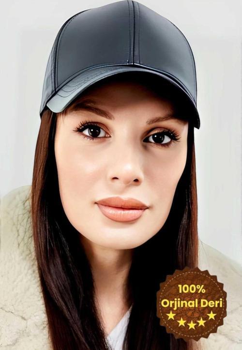 Unisex %100 Deri Arkadan Ayarlanabilir Kep Şapka