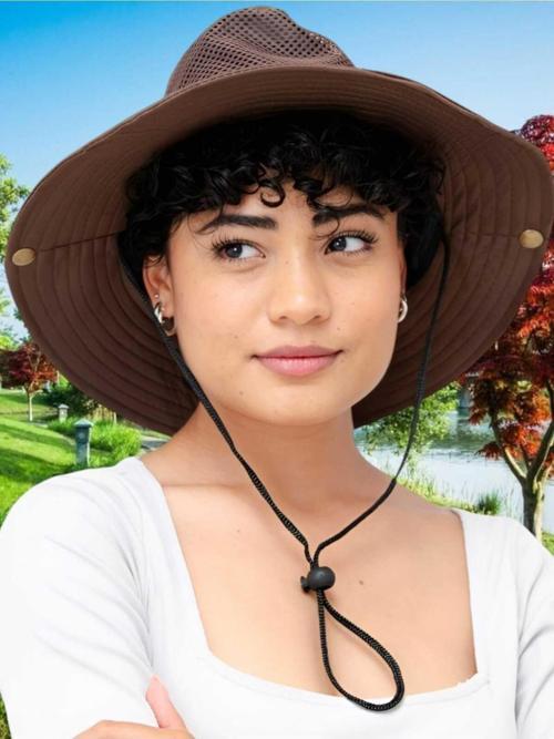 Unisex Kalıbı Bozulmayan Fileli Safari Şapka