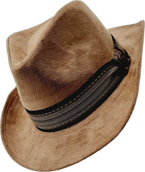 Unisex Nubuk Kovboy Fötr Şapka