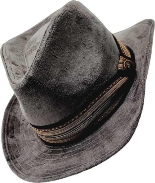 Unisex Nubuk Kovboy Fötr Şapka