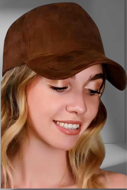 Unisex Süet Ayarlanabilir Beyzbol Kep Şapka