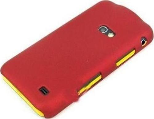 Galaxy Beam i8530 ile Uyumlu Sert Kauçuk Kılıf Kırmızı Renk