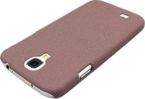 Galaxy S4 i9500 ile Uyumlu Kumlu Sert Kauçuk Kılıf Lila