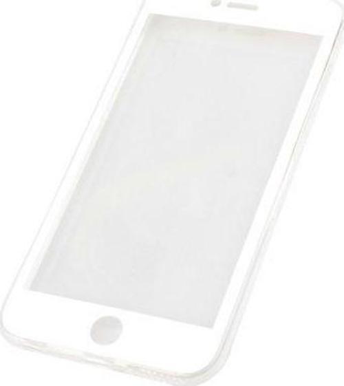iPhone 7 Plus ile Uyumlu Kılıf 360 Full Kaplama Silikon Beyaz