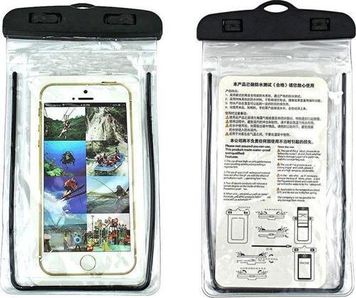 Su Geçirmez Telefon Kılıfı Kilitli Siyah
