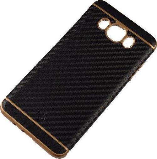 Galaxy J7 Prime ile Uyumlu Silikon Arka Koruma Paneli Siyah SK-089