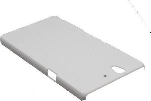Xperia Z ile Uyumlu Sert Kauçuk Kılıf Beyaz