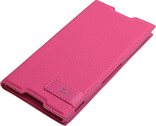 Xperia Z3 Plus ile Uyumlu Kılıf Safir Serisi Kapaklı Pembe