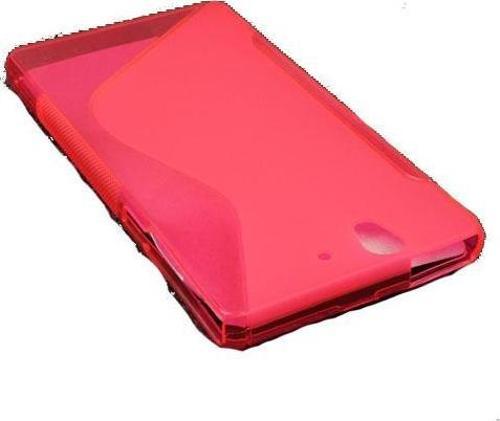 Xperia Z ile Uyumlu S Desenli Silikon Kılıf Pembe