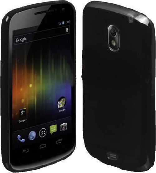 Galaxy Nexus i9250 ile Uyumlu Parlak Silikon Kılıf Siyah Renk