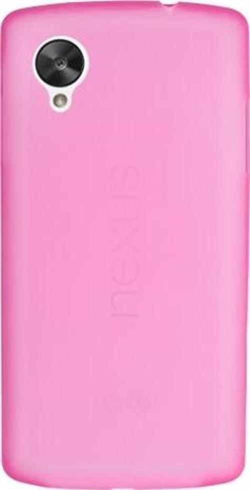 Nexus 5 D821 ile Uyumlu Ultra Slim Kılıf 0,3 mm Pembe