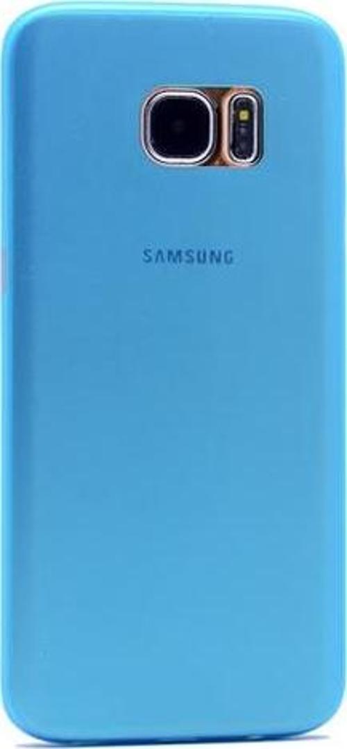 Galaxy S7 Edge ile Uyumlu Slim Cover Açık Mavi