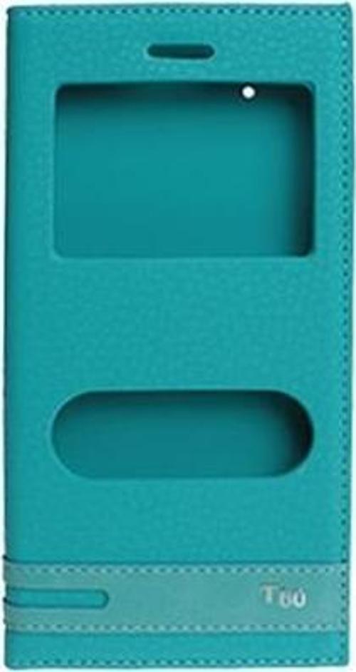 T60 ile Uyumlu Elite Serisi Pencereli Kapaklı Kılıf Turkuaz