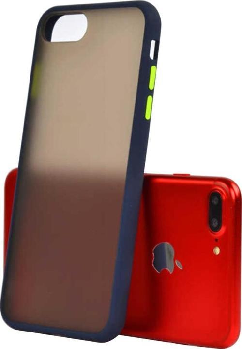 iPhone 7 Plus ile Uyumlu Lent Silikon Kılıf Lacivert