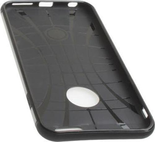 iPhone 6S Plus/6 Plus ile Uyumlu Double Hard Koruma Kılıfı Light Silver
