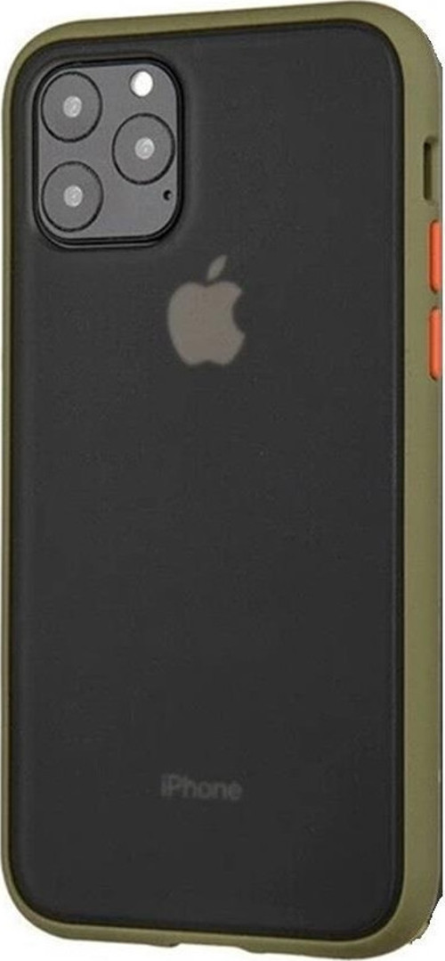 iPhone 12 Pro Max ile Uyumlu Lent Silikon Kılıf (6.7") Haki