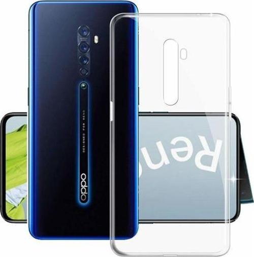Reno 2Z ile Uyumlu Ultra Slim Silikon Kılıf Şeffaf